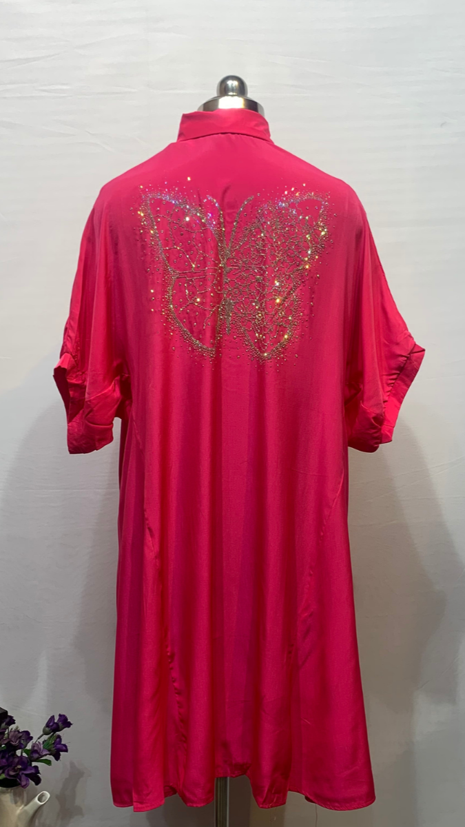 Butterfly Shirt Dress