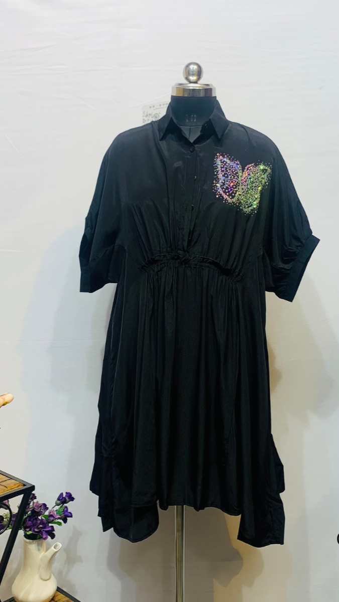Butterfly Shirt Dress