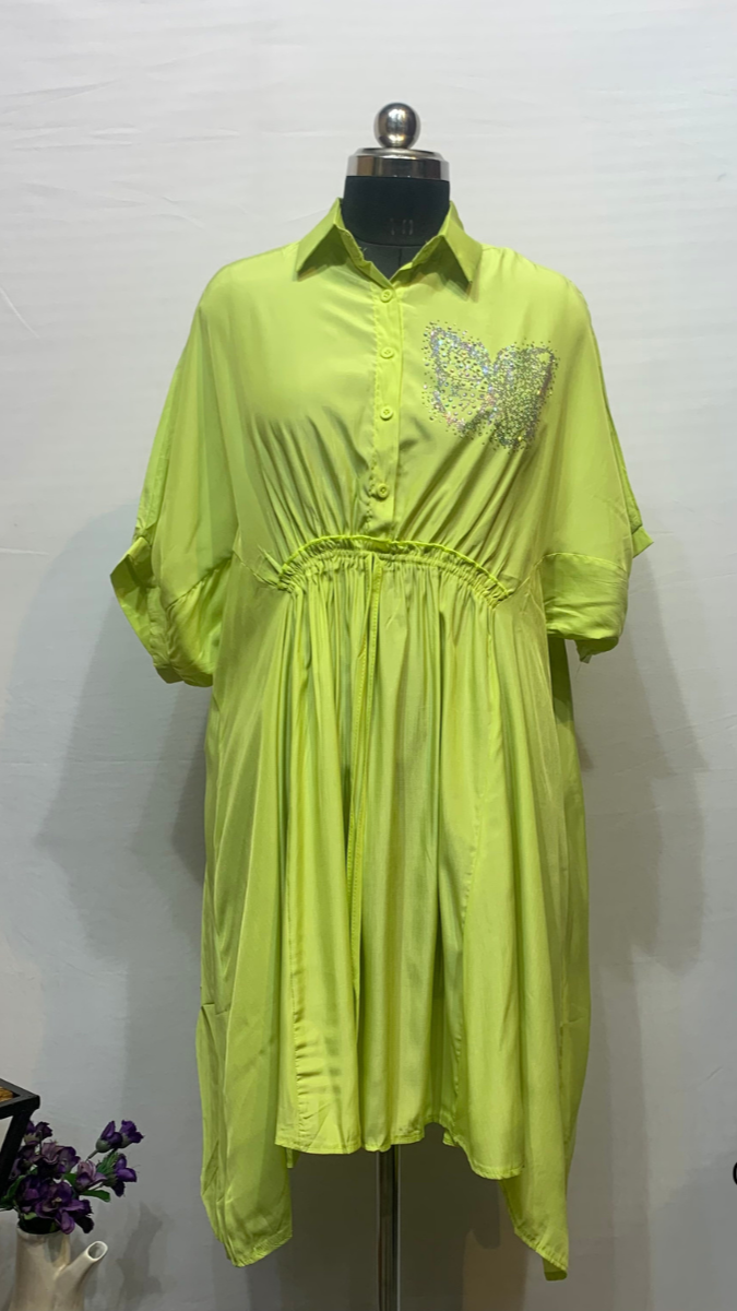 Butterfly Shirt Dress