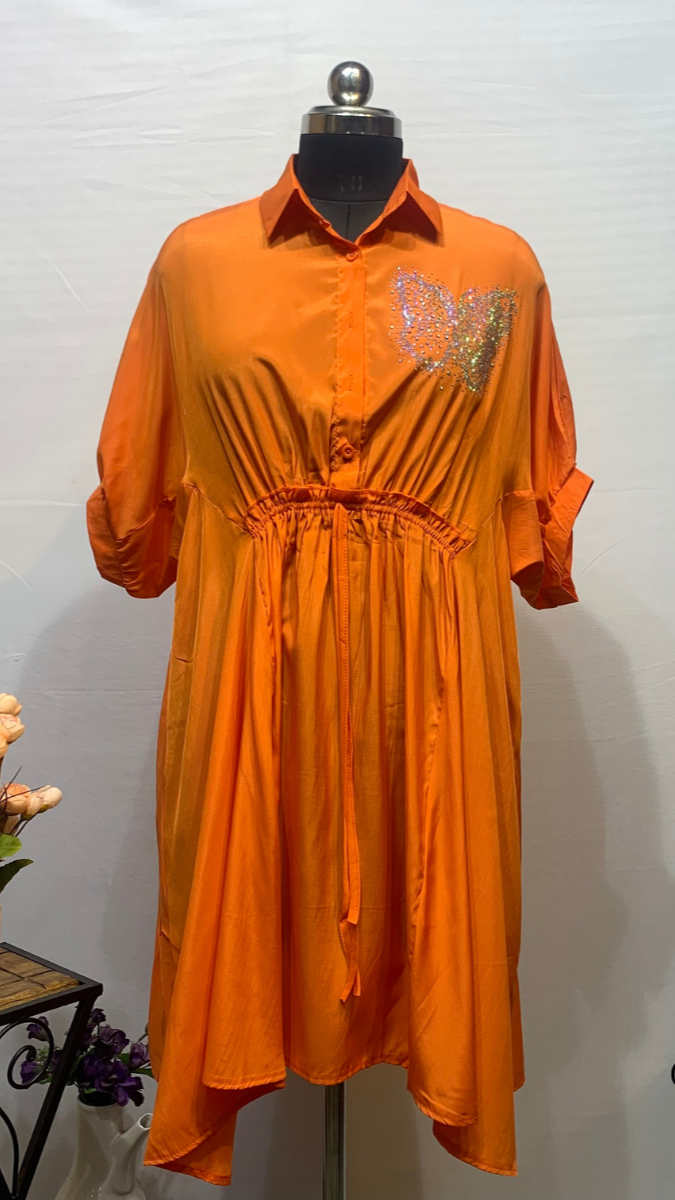 Butterfly Shirt Dress