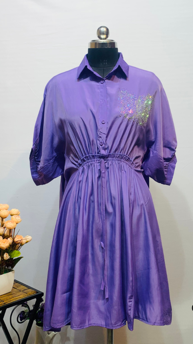 Butterfly Shirt Dress
