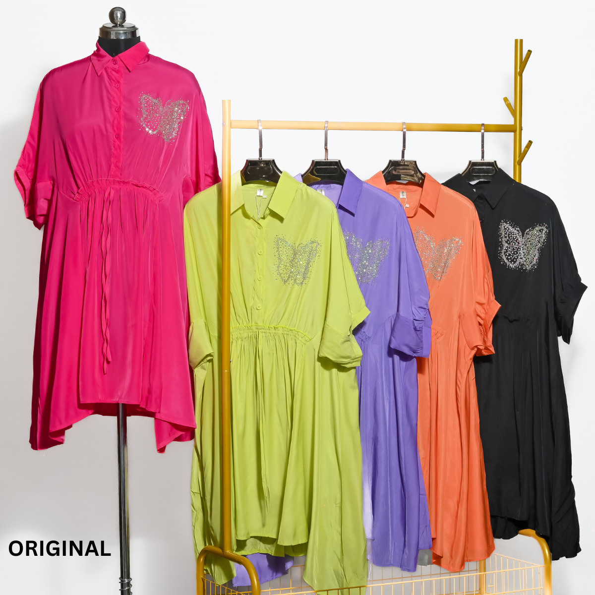 FC Butterfly Shirt Dress