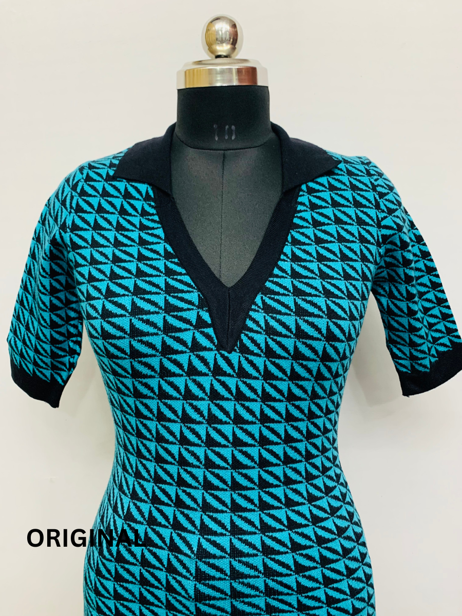 Check Printed Winter Top FC1380