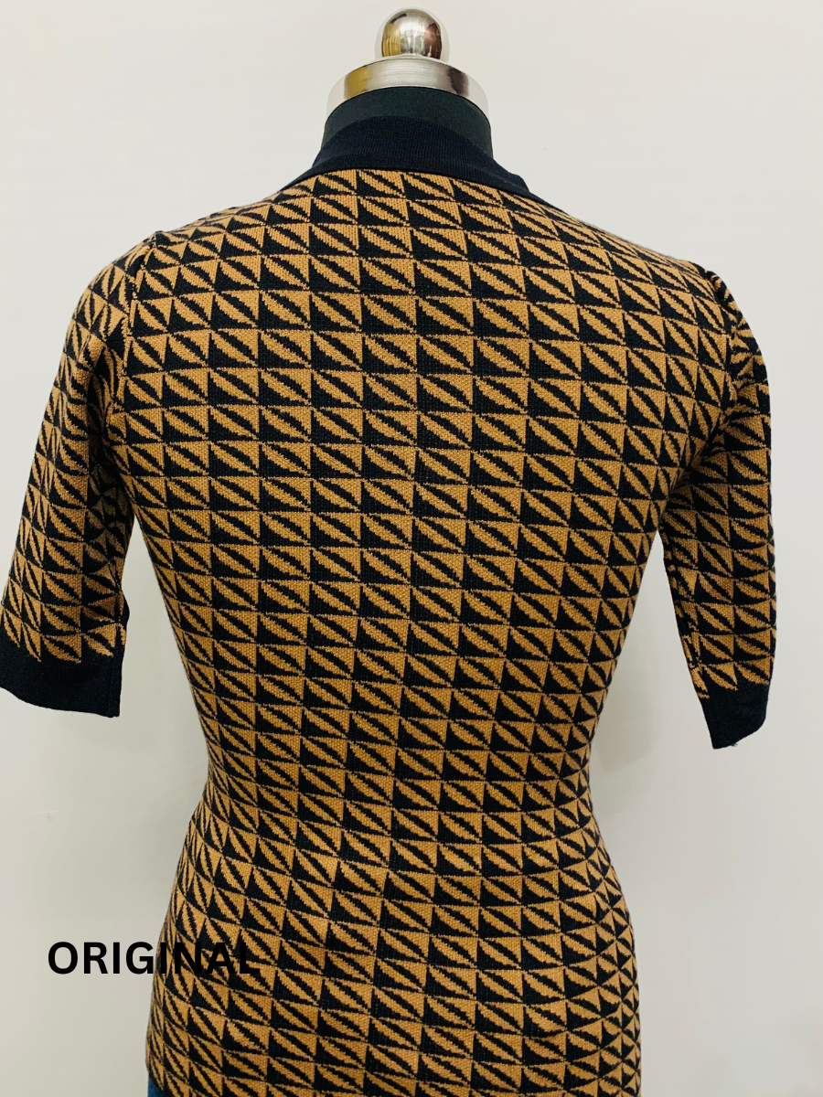 Check Printed Winter Top FC1380