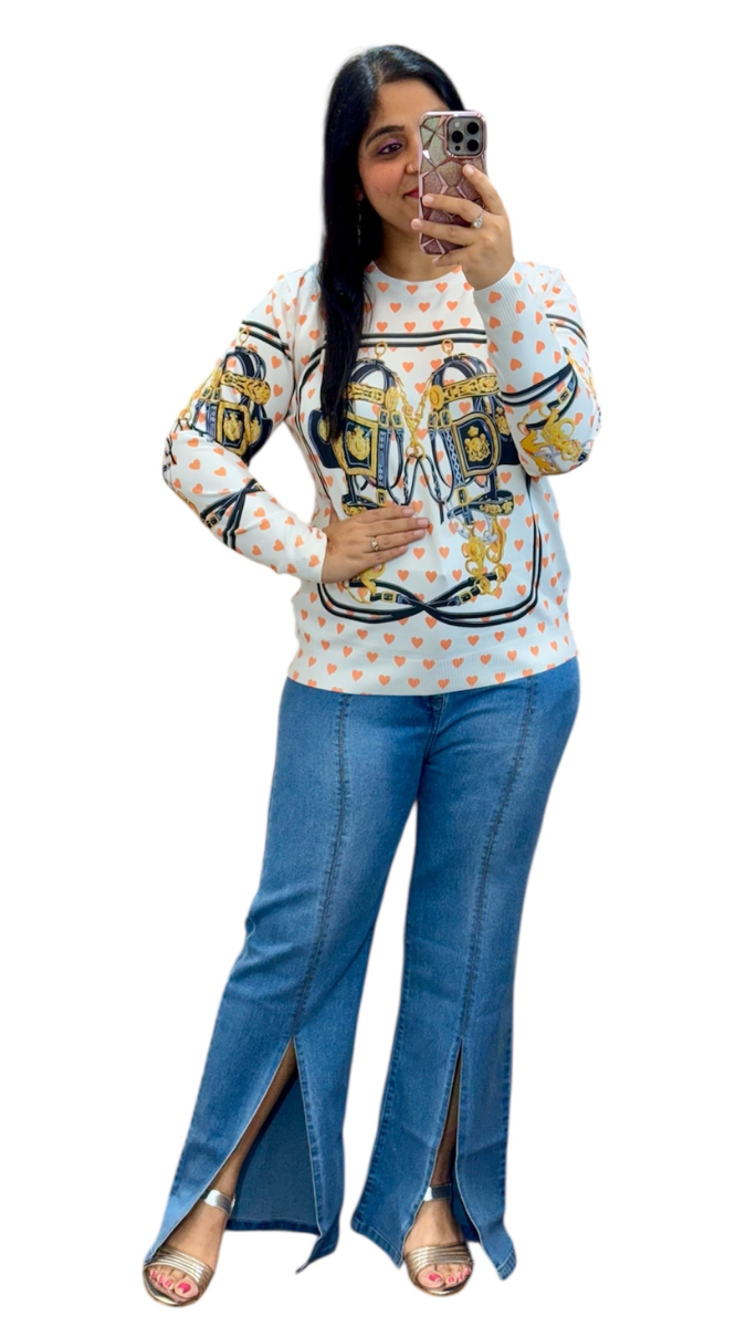 Colorful Full Sleeve Top FC1875