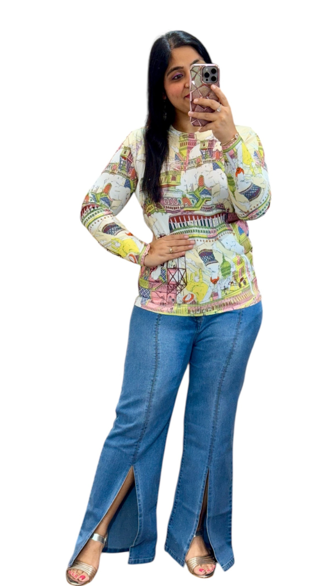 Colorful Full Sleeve Top FC1875