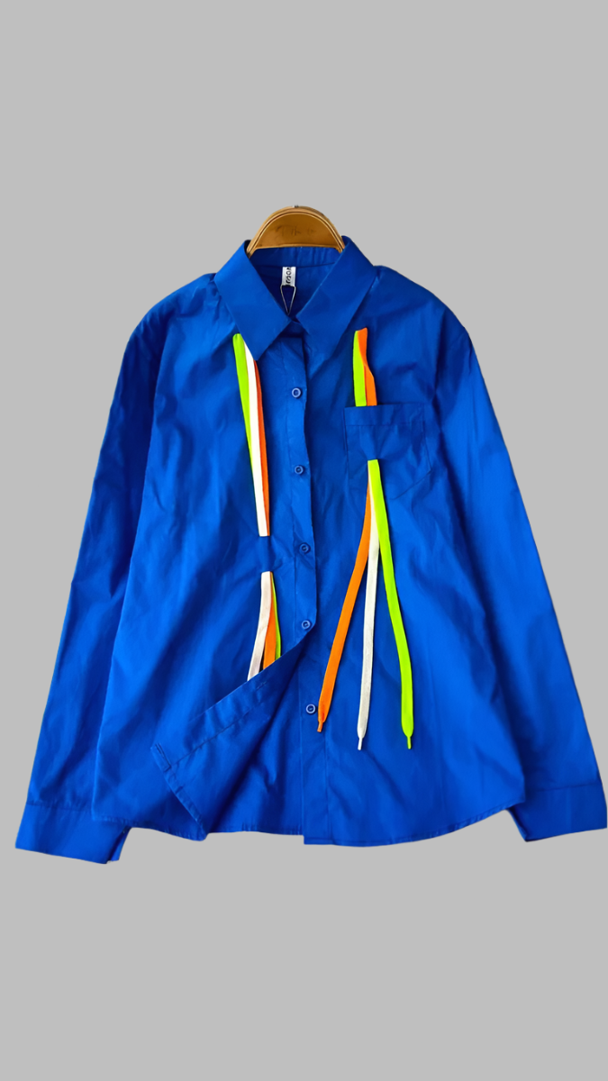 Colorful String Designed Plain Shirt FC1905