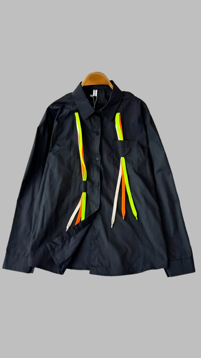 Colorful String Designed Plain Shirt FC1905