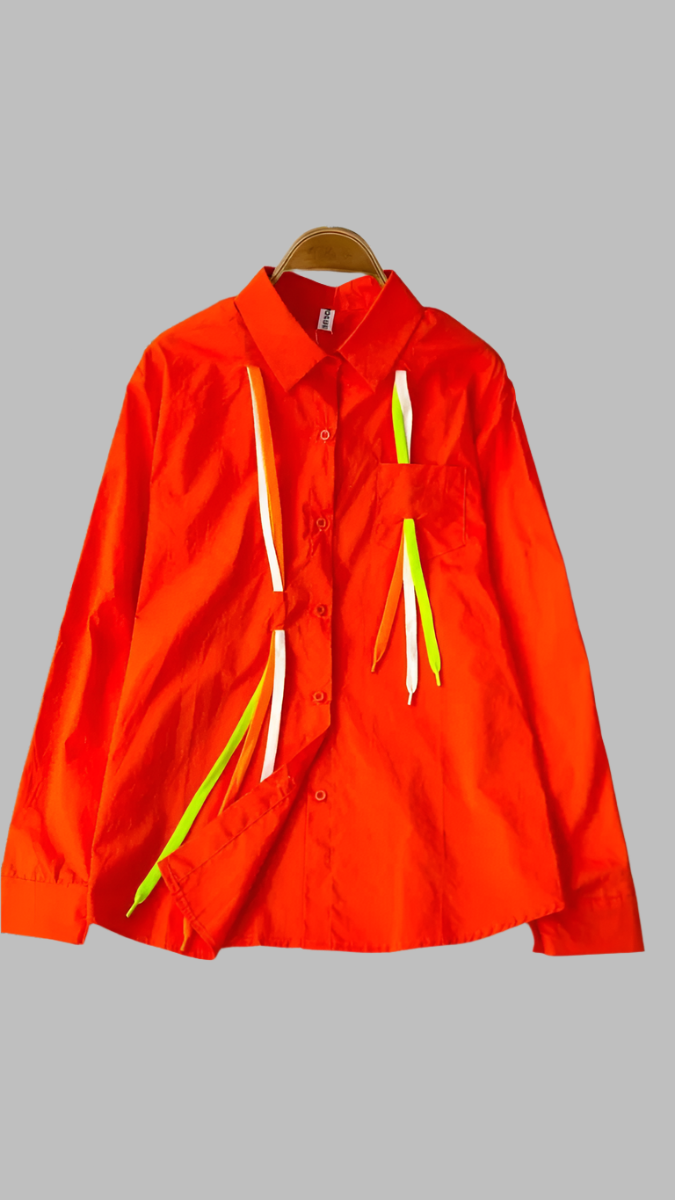 Colorful String Designed Plain Shirt FC1905