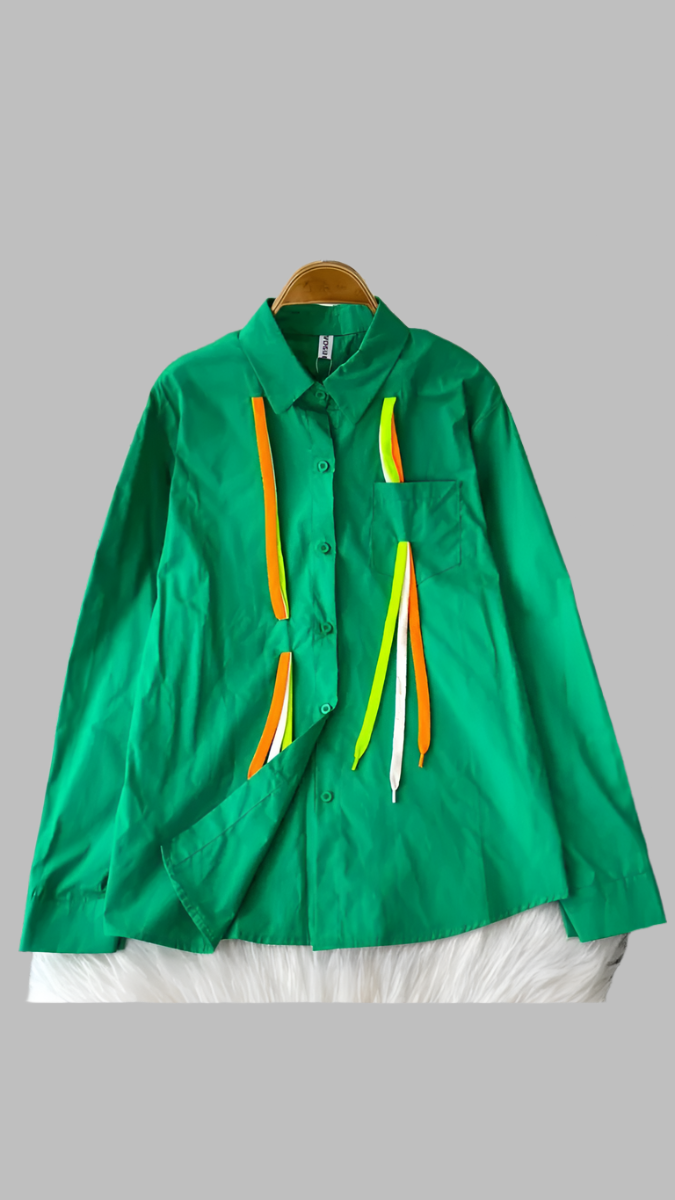 Colorful String Designed Plain Shirt FC1905