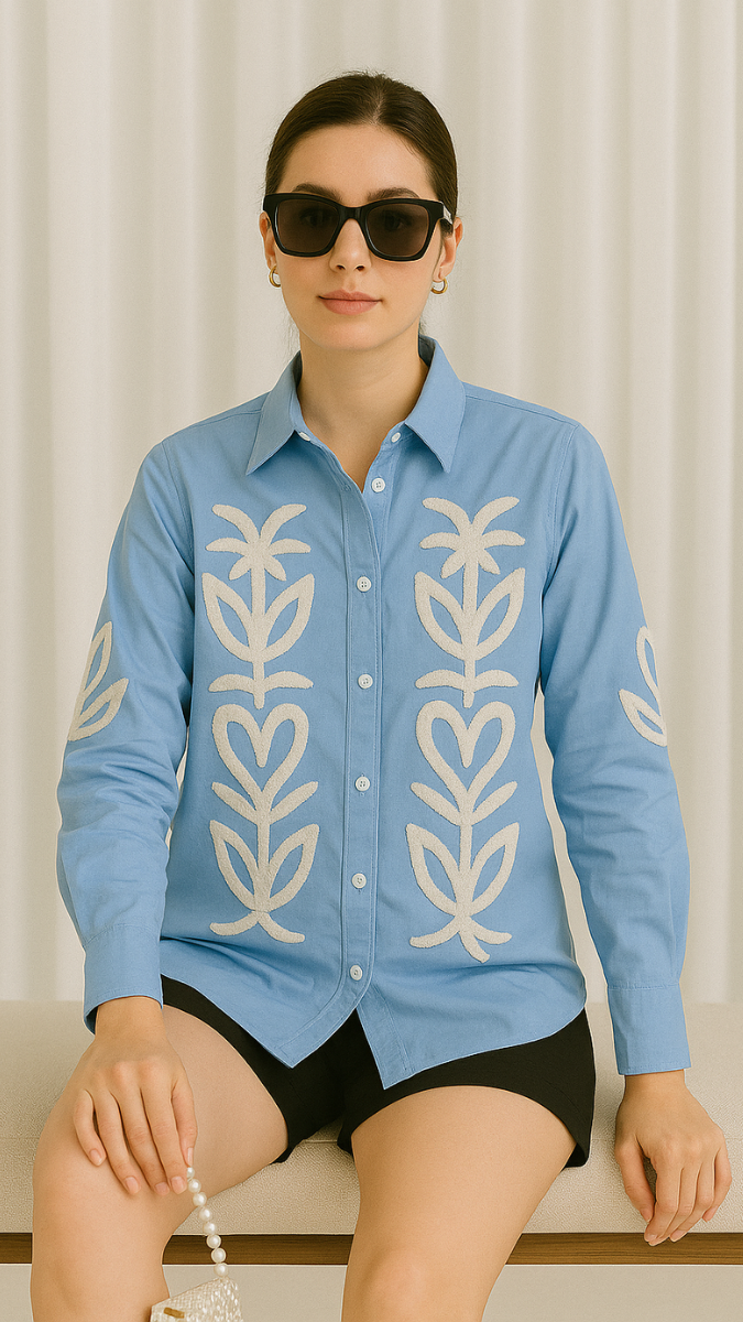 Cotton Shirt With Embroidery FC1970