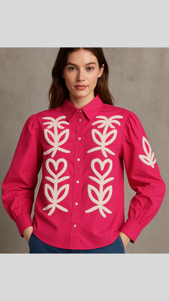 Cotton Shirt With Embroidery FC1970
