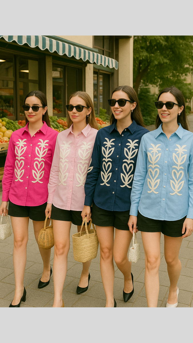 Cotton Shirt With Embroidery FC1970