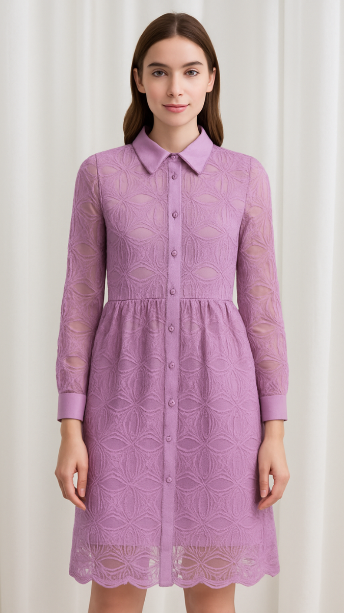 Crochet Lace Hollow Out Dress FC1142