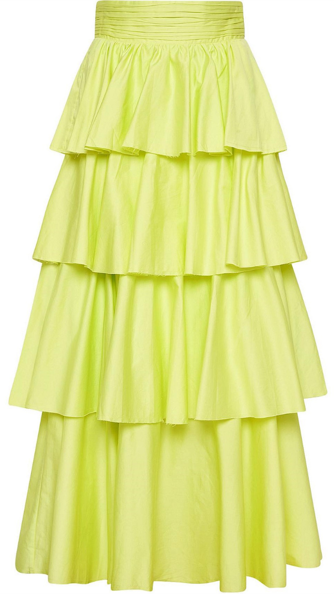 Cropped Top and Tiered Skirt Set FC1909
