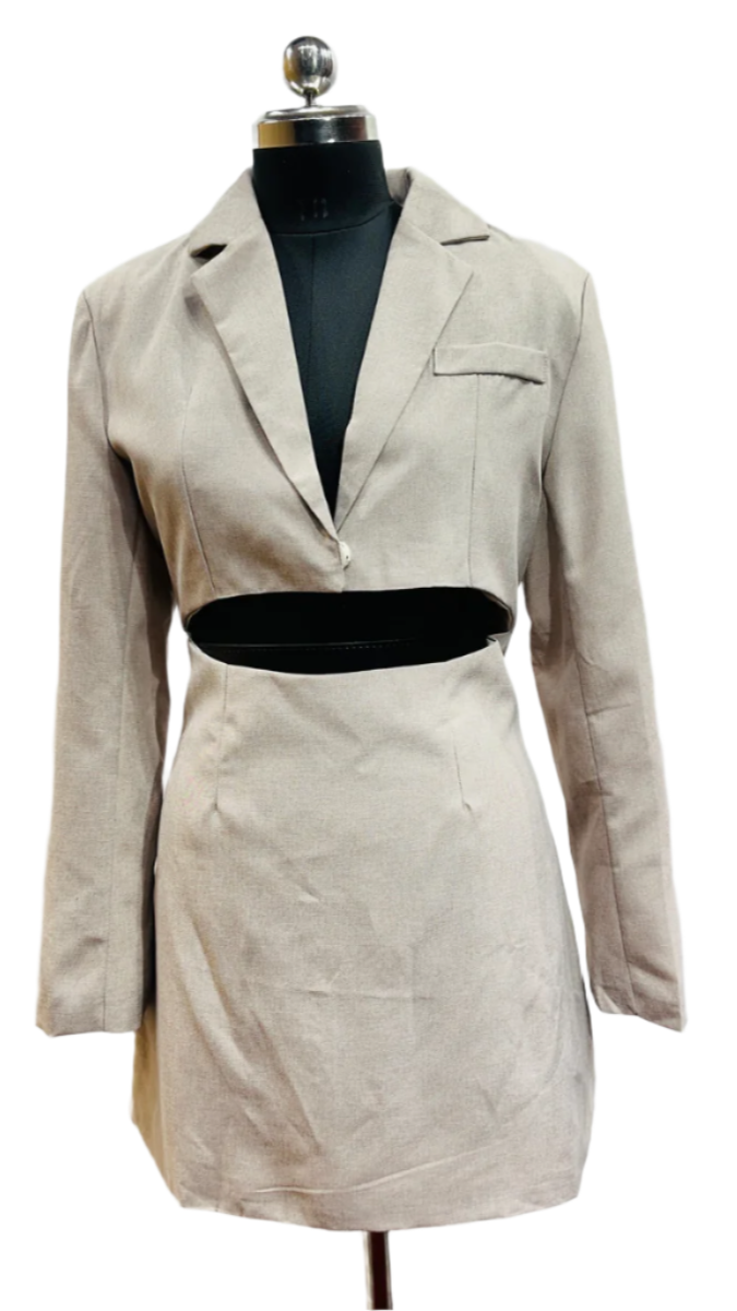 Cut-Out Blazer Dress