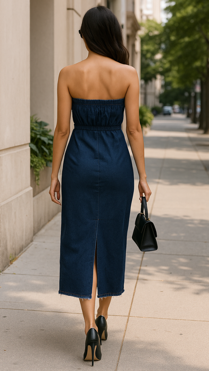 Denim Tube Dress FC1099