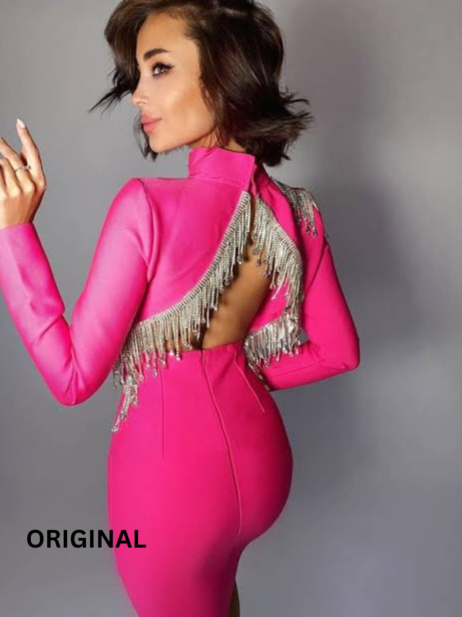 Designer Backless Bodycon Dress FC1480