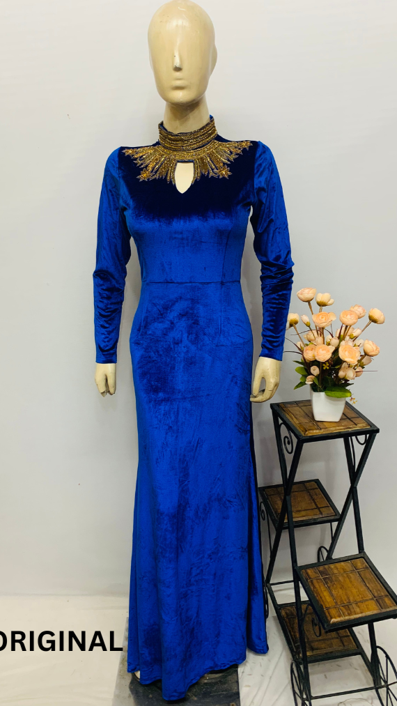 Designer Neck Design Dress FC1230 Fashion Cloud Designer Neck Design Dress FC1230 Fashion Cloud