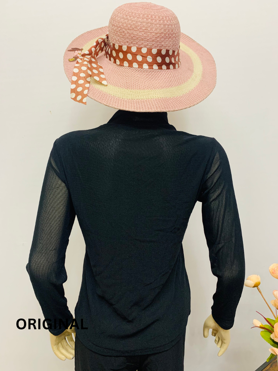 Designer Rhinestone High Neck Top