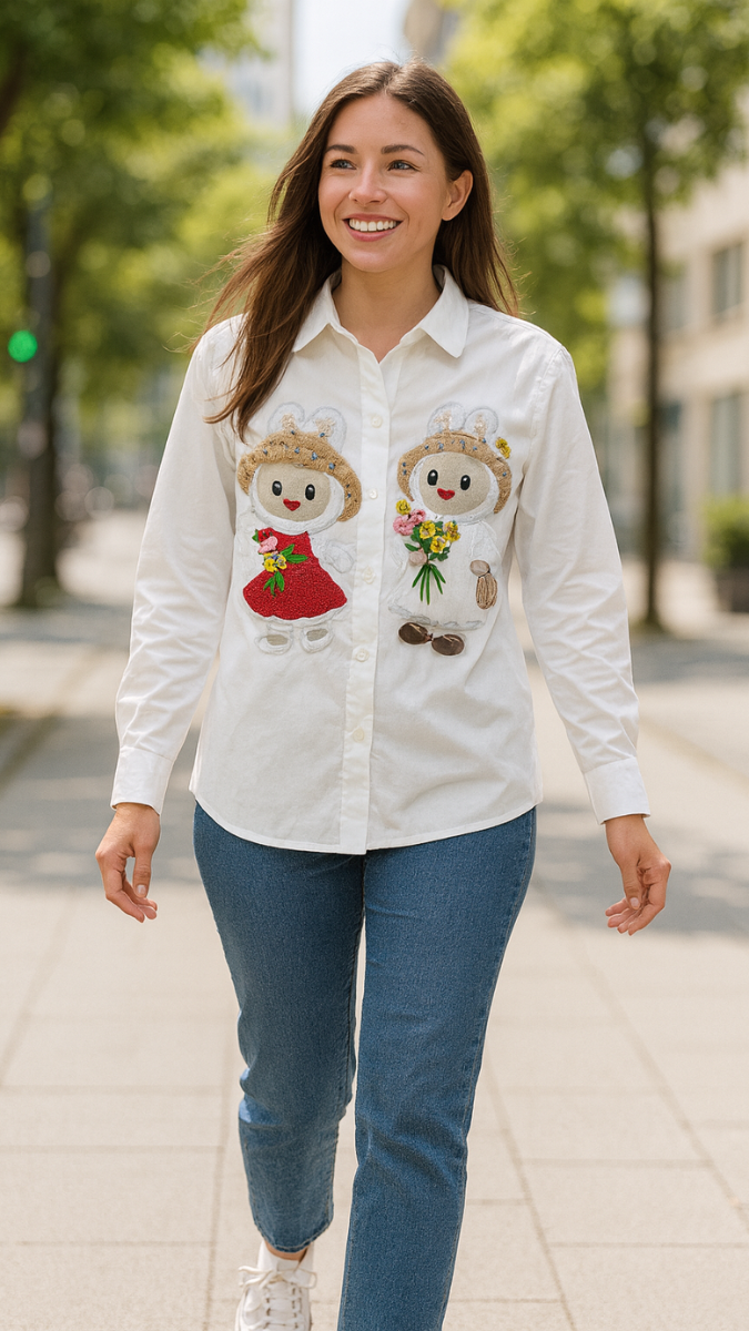 Doll Embedded Shirt FC1836