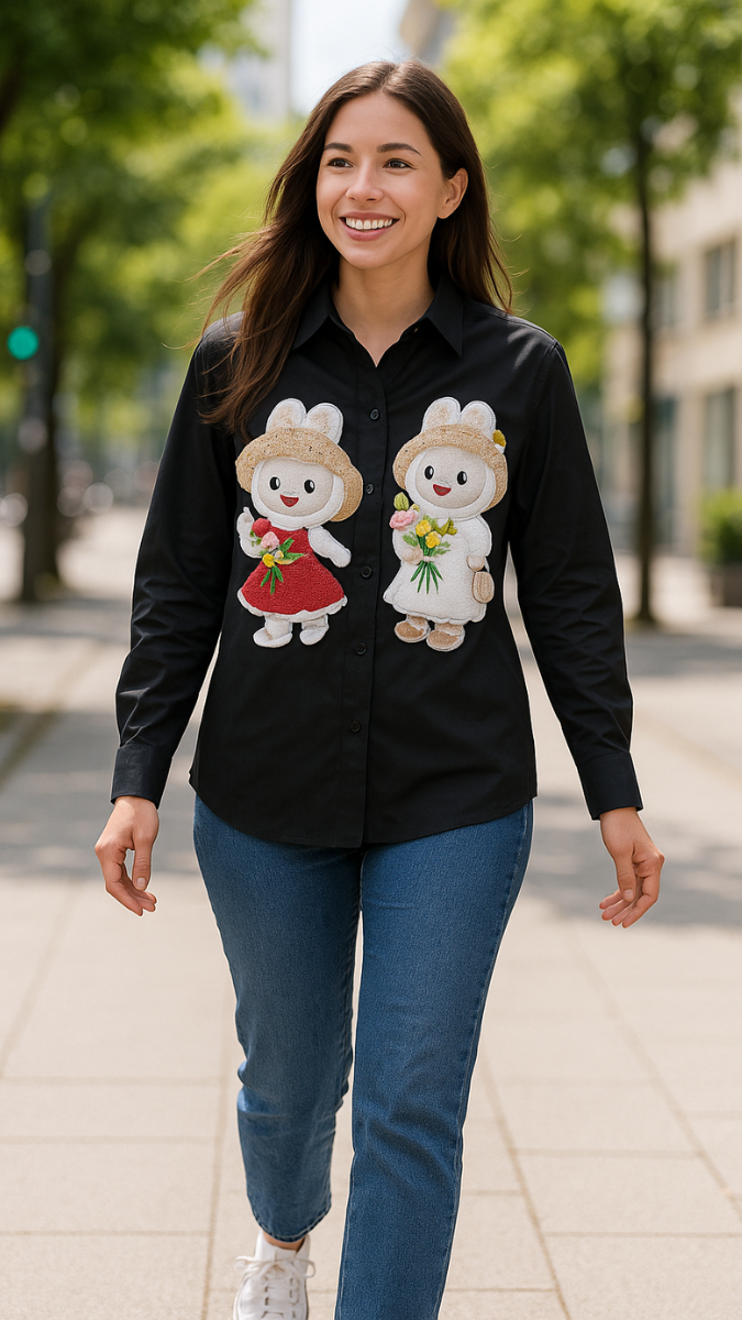 Doll Embedded Shirt FC1836