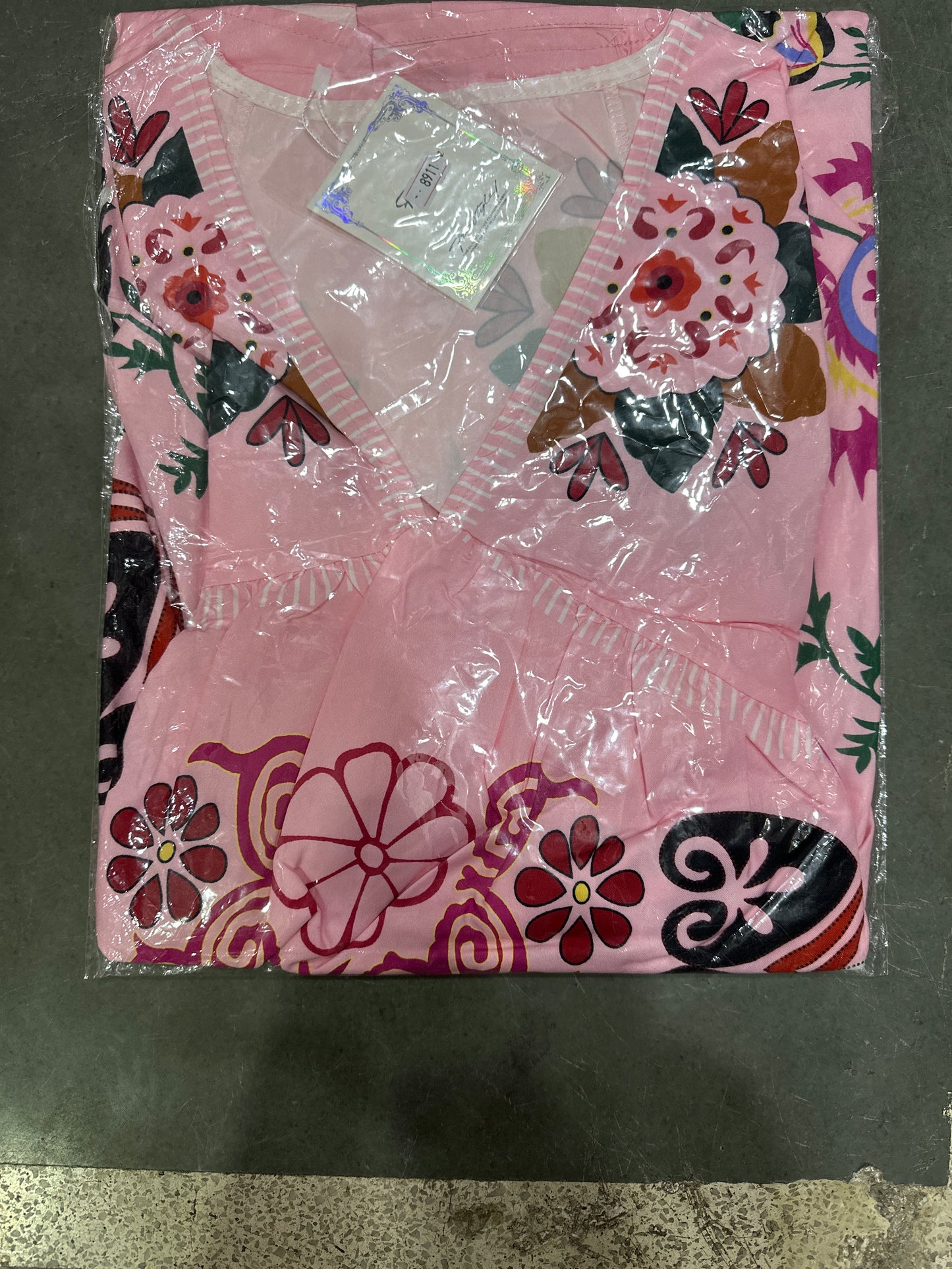 Fc Summer Loose Printed Flower Holiday Dress Chic Doll Dress