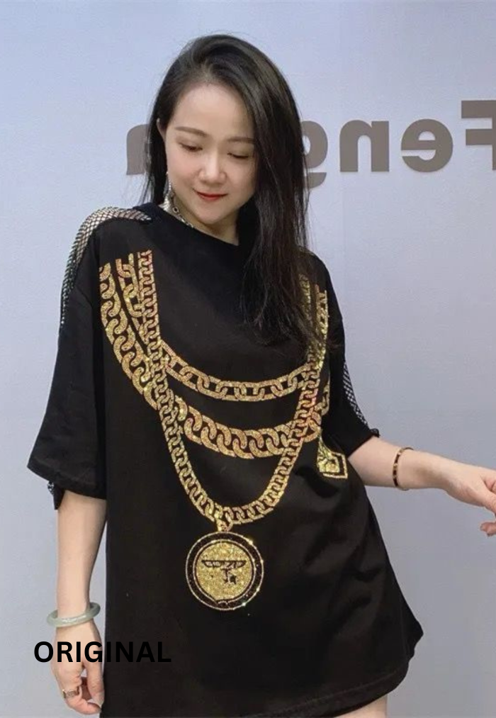 EMBELLISHED GRAPHIC TSHIRT