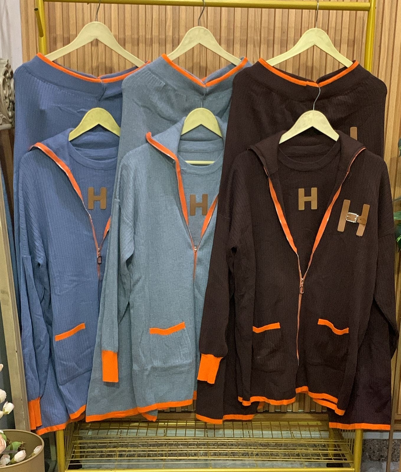 Long Top And Long Jacket 3Pc Set FC1710