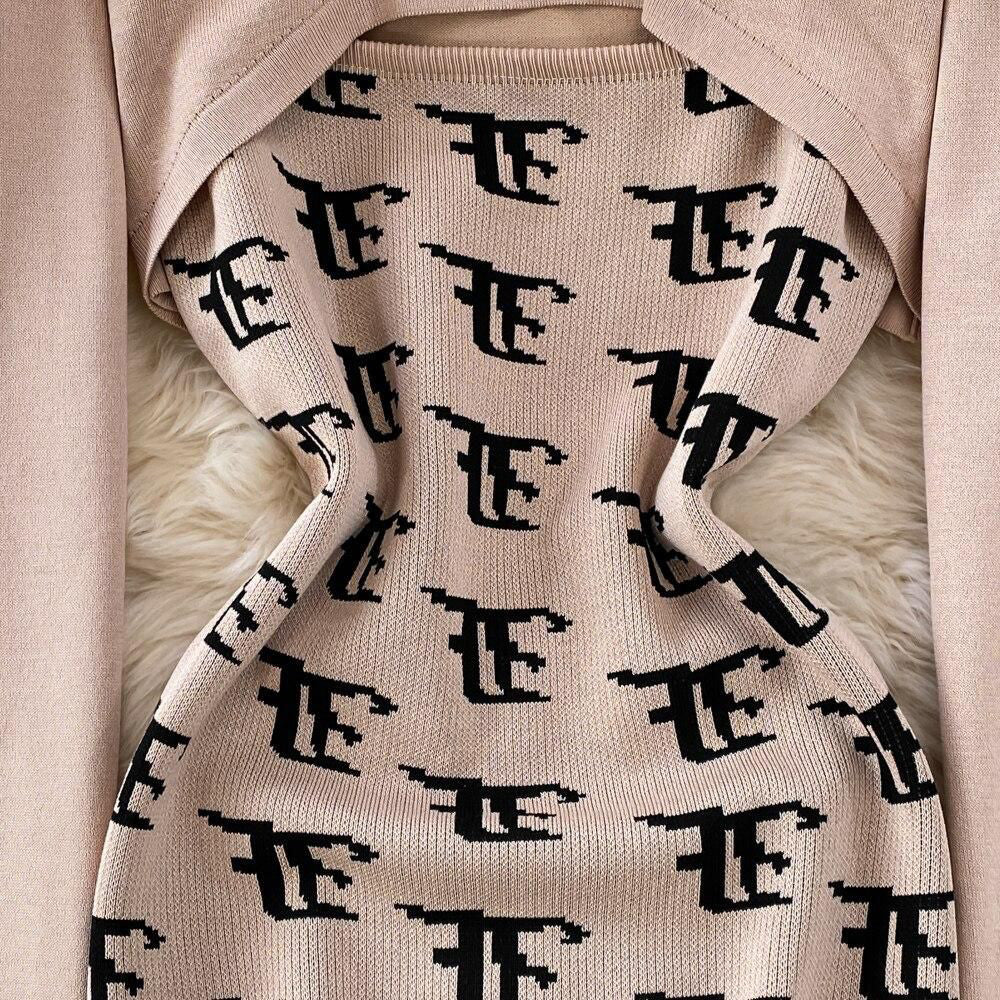 FC Elegant Bodycon Round Neck Fashion Dress for Women