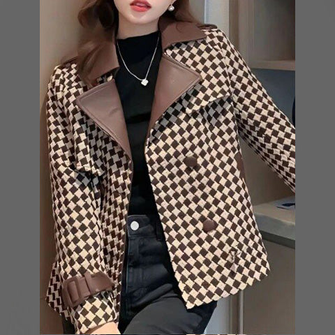 FC Imported Leather Women Autumn Winter Fashion Jacket