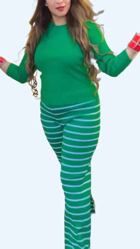 FC Soft knitted woollen Round Neck Coord Set