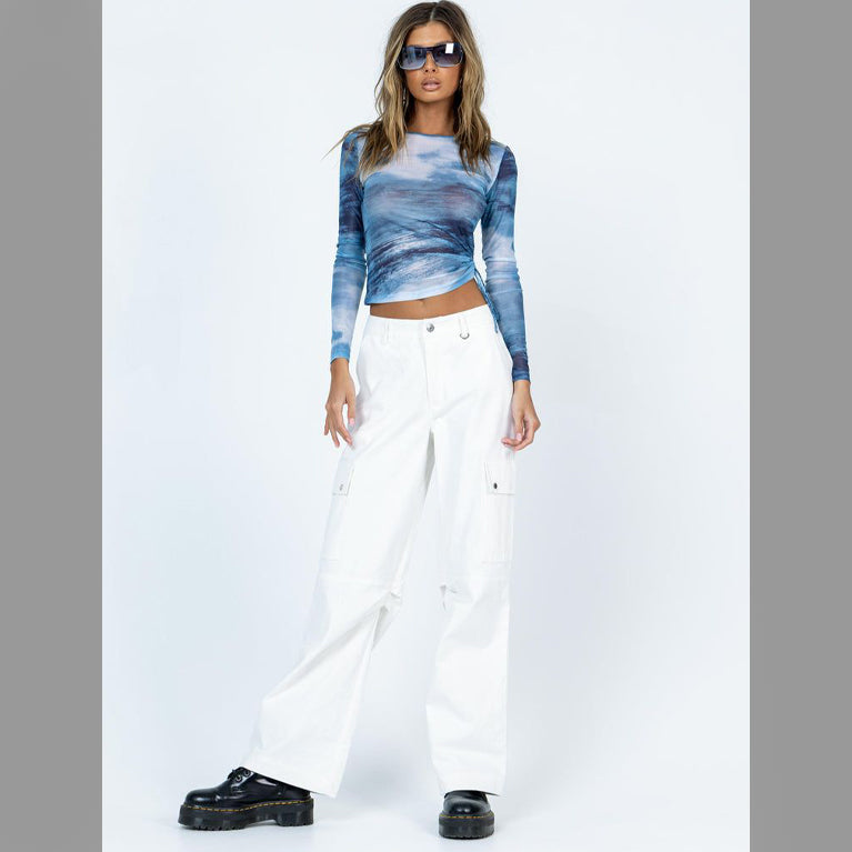 Fc Women Tie Dye Thin Mesh Top