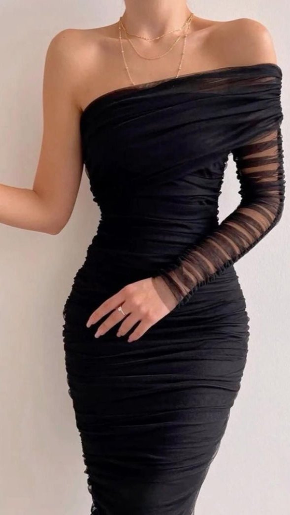 FC Sexy One Shoulder Bodycon Summer Dress