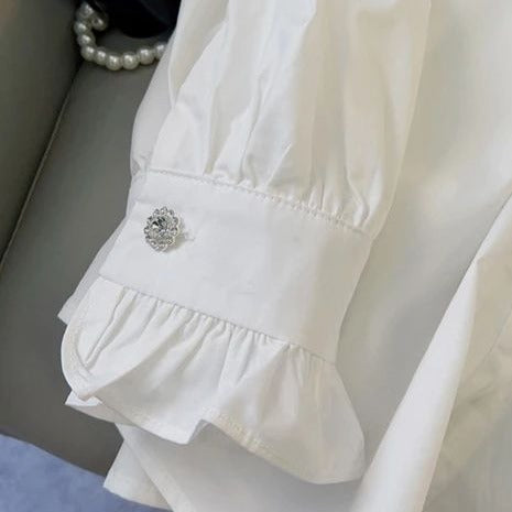 Fc Rhinestone Plain Shirt