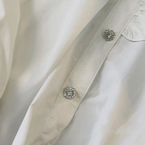 Fc Rhinestone Plain Shirt