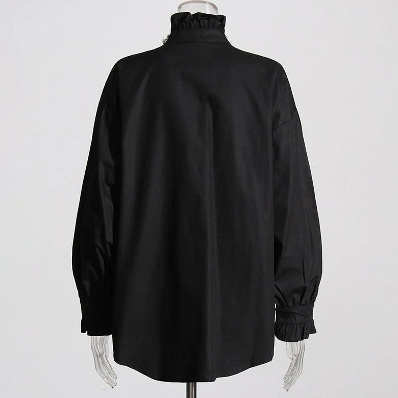 Fc Rhinestone Plain Shirt