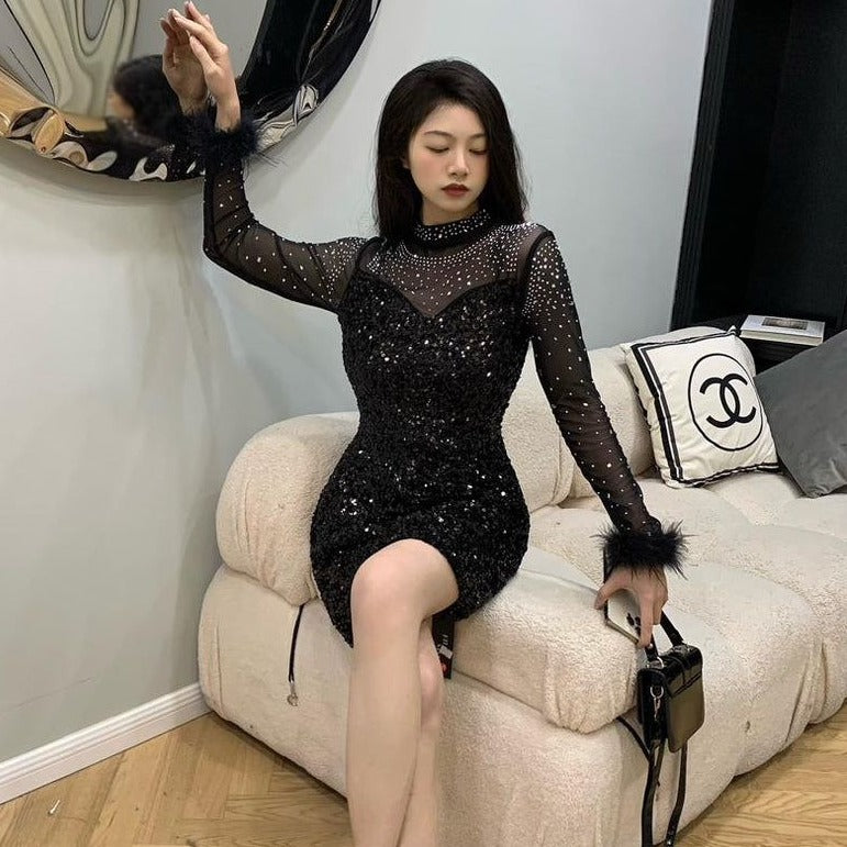 Fc Sequin sexy mini dress