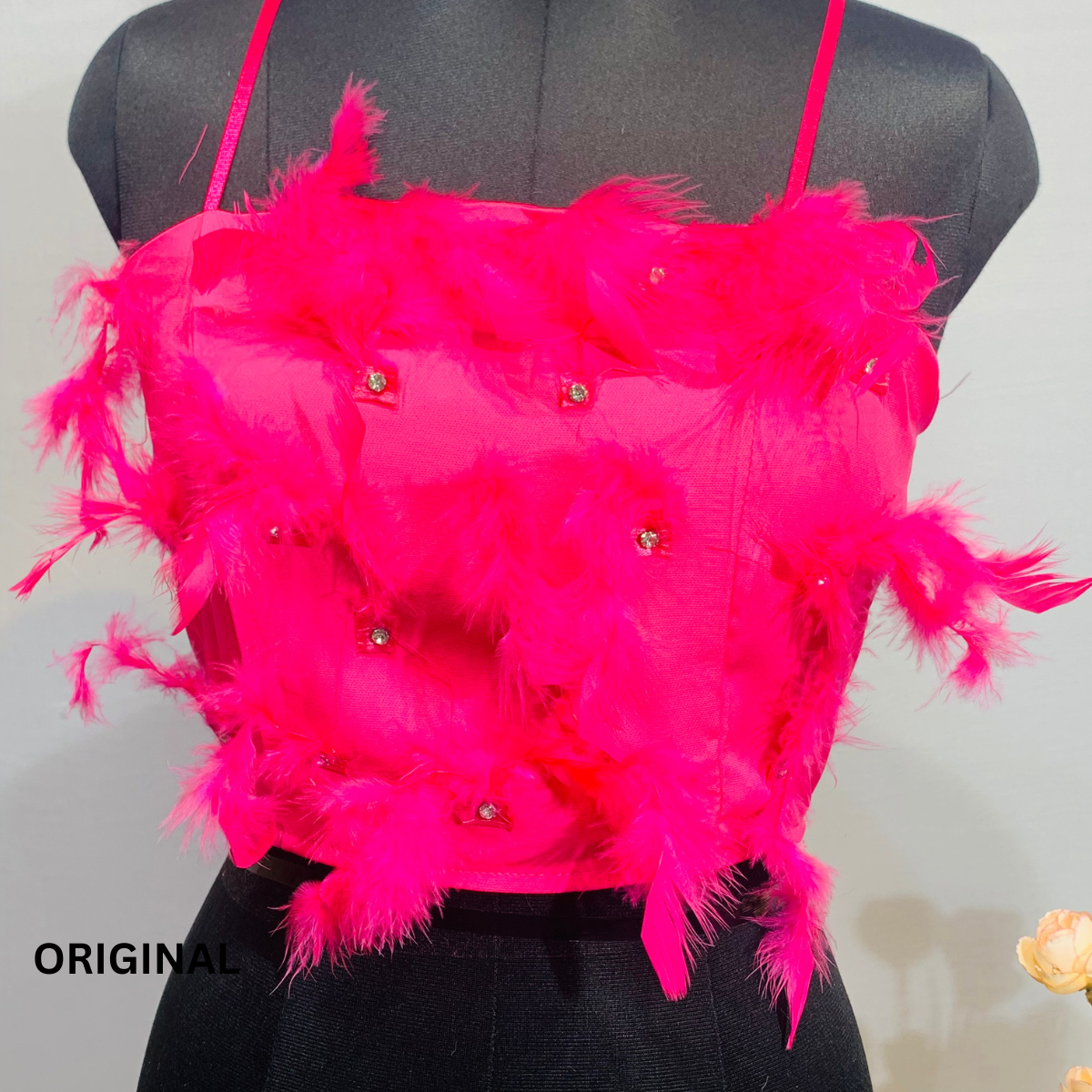 Feather Spaghetti Top