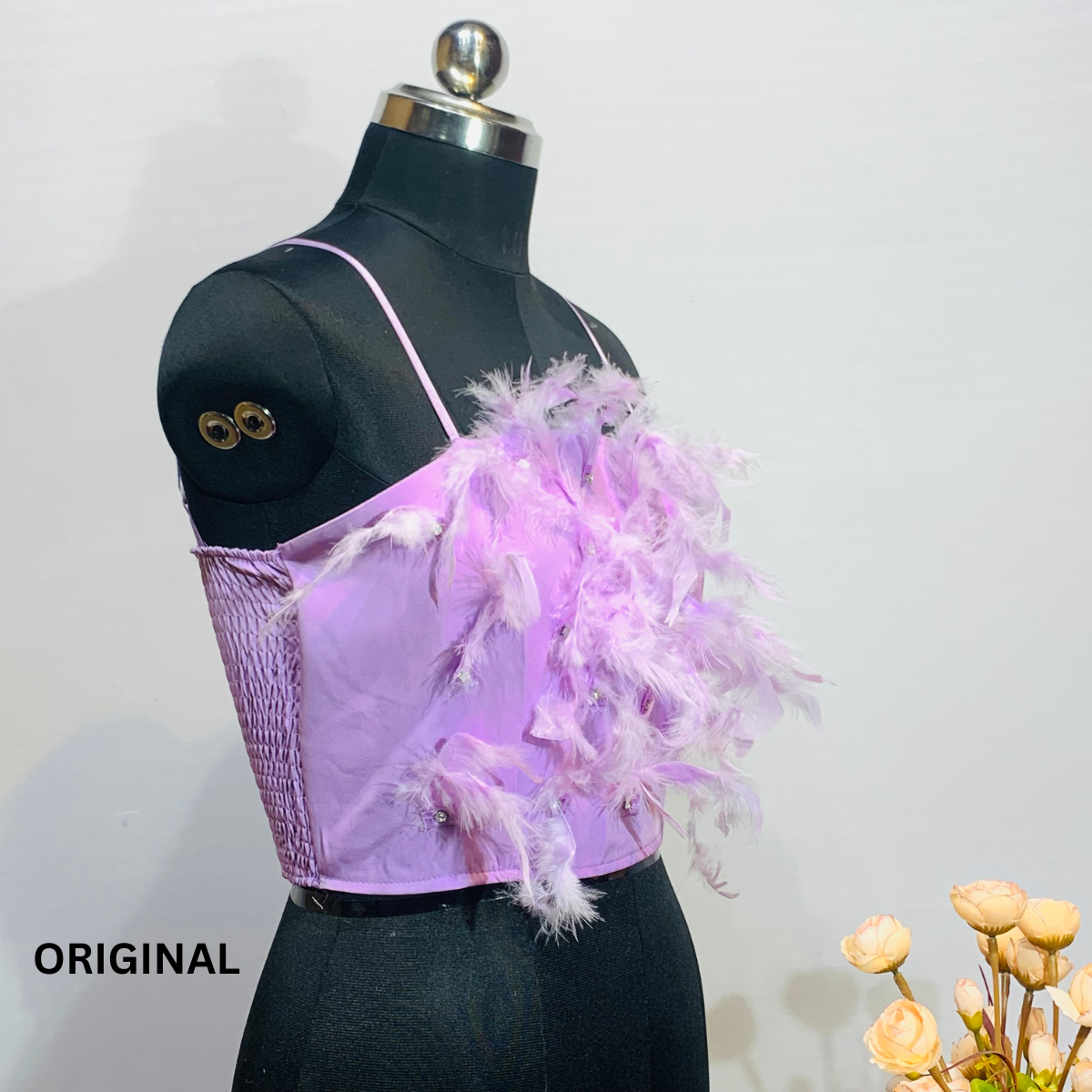 Feather Spaghetti Top