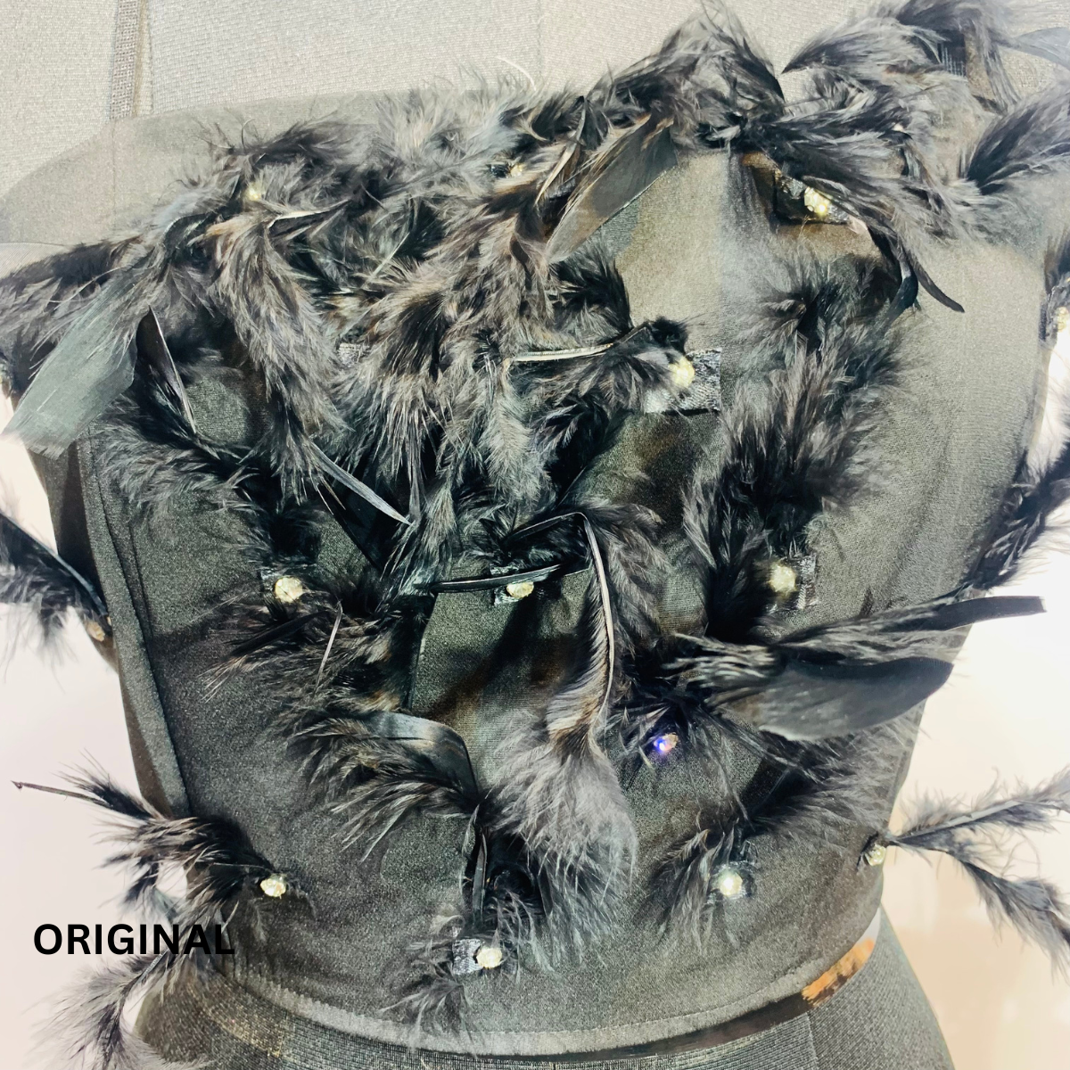 Feather Spaghetti Top