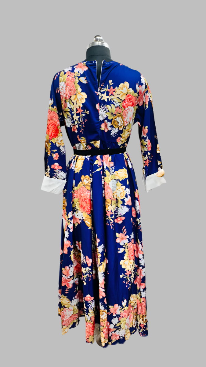 Floral Dress With Belt