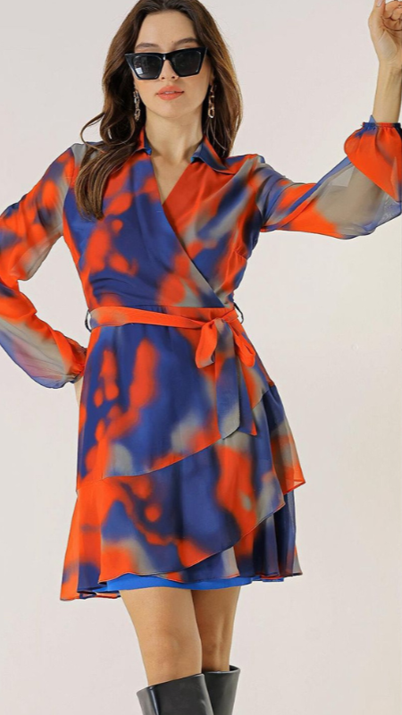 Floral Wrap Maxi Dress