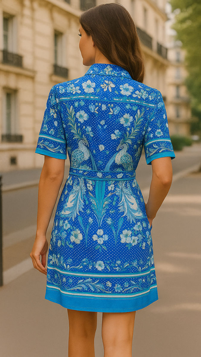 Floral Dress with Adjustable Belt FC1024