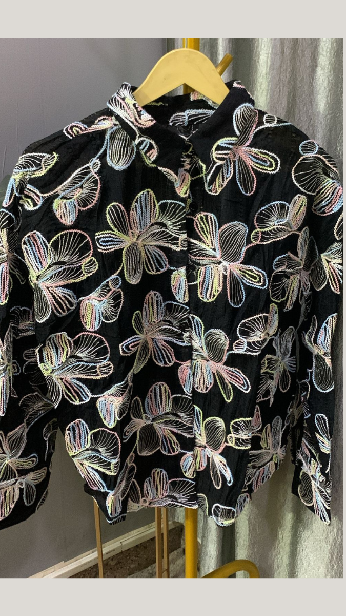 Flower Embroidery Shirt FC2154