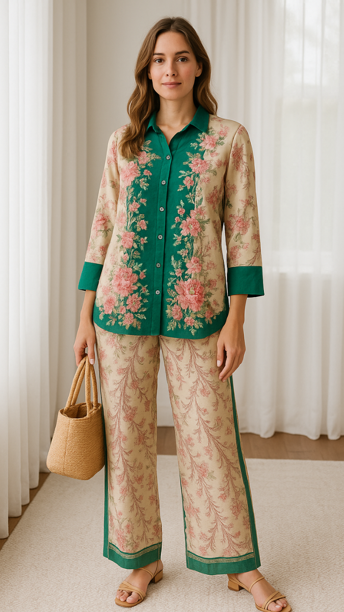 Flower Print Co- Ord Set FC1152
