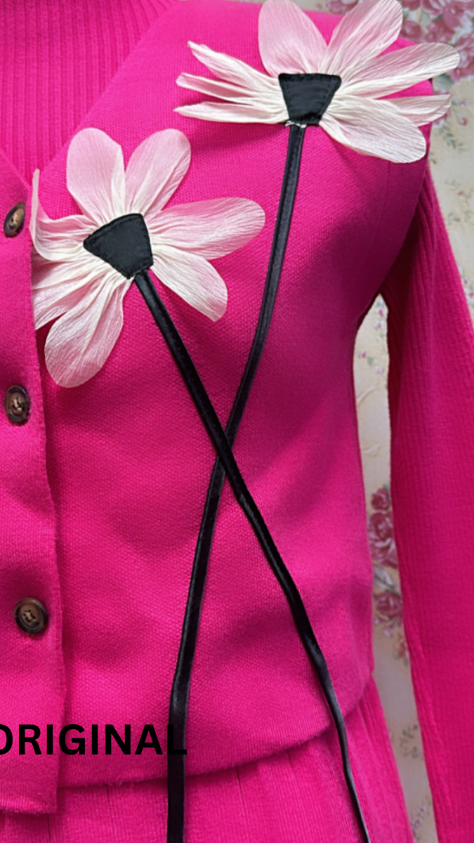 Flower Shrug High neck Dress FC1572