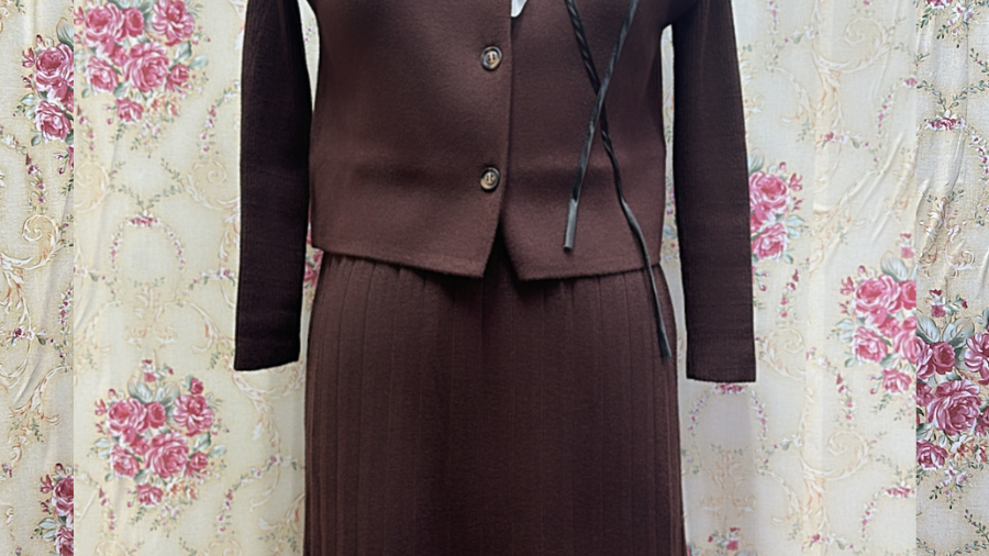 Flower Shrug High neck Dress FC1572