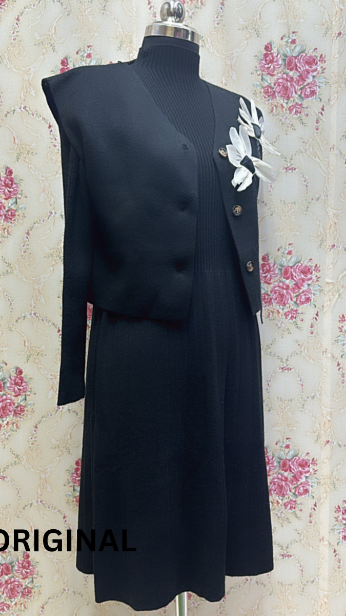 Flower Shrug High neck Dress FC1572