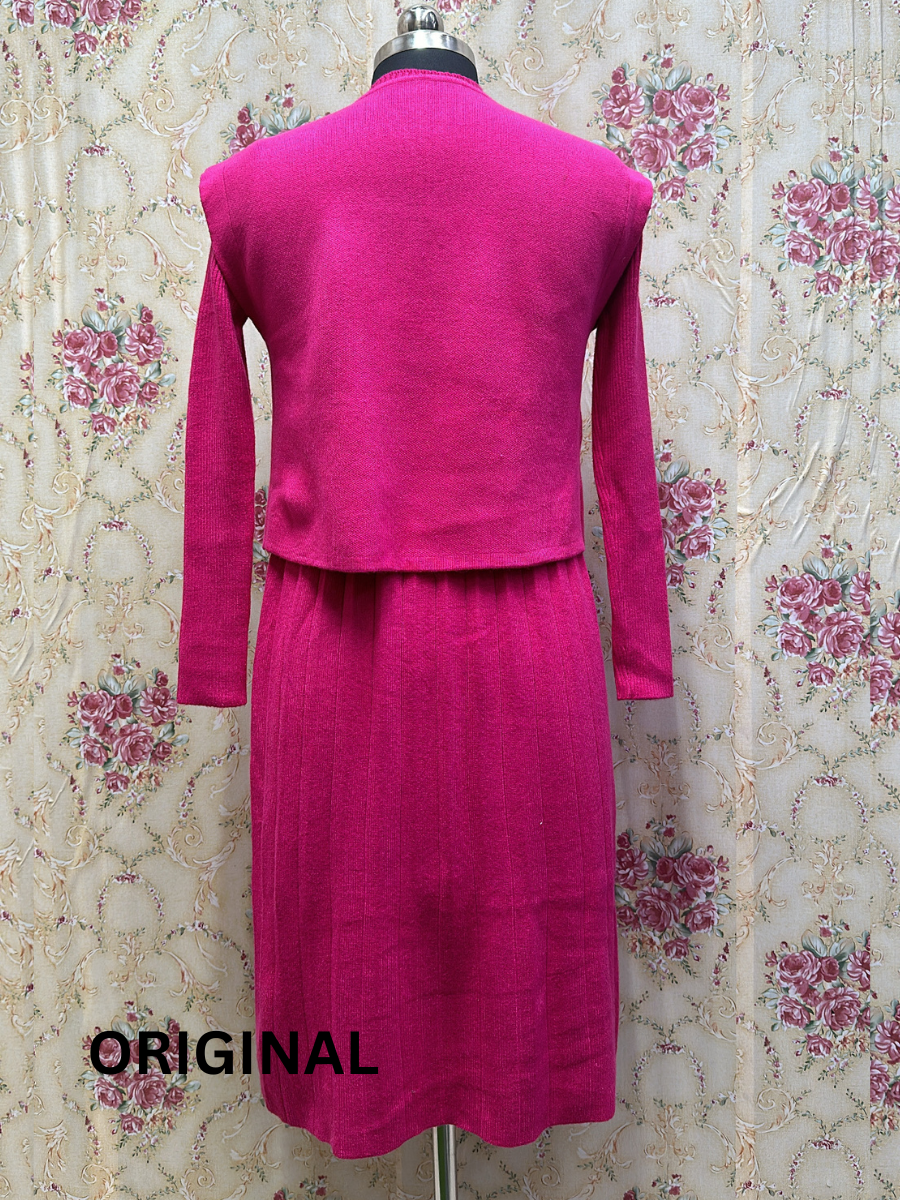 Flower Shrug High neck Dress FC1572